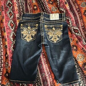 LA Idol Embellished Dark Blue Women's Jeans